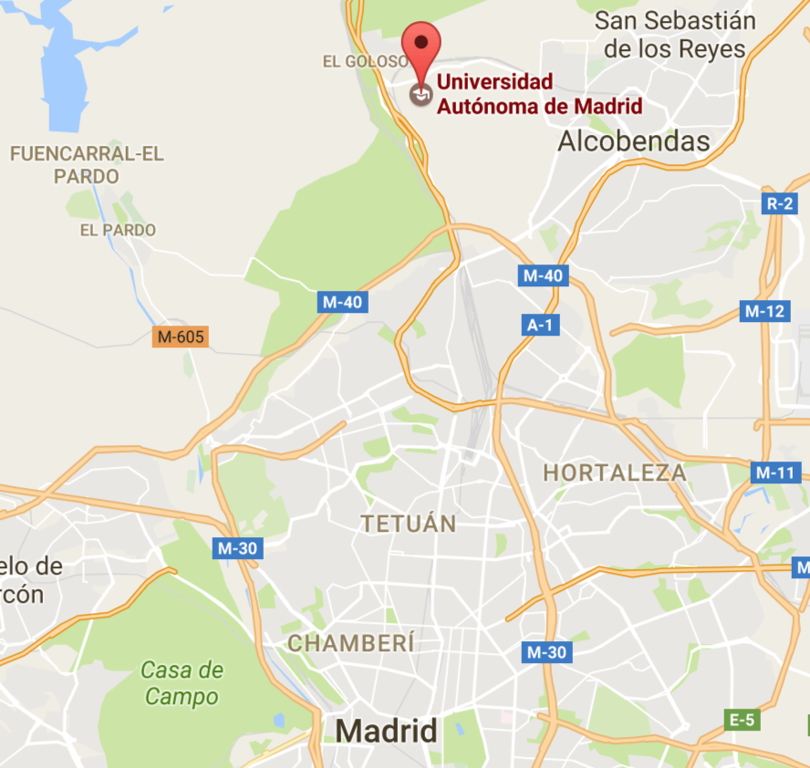 Cómo llegar a la Universidad Autónoma de Madrid